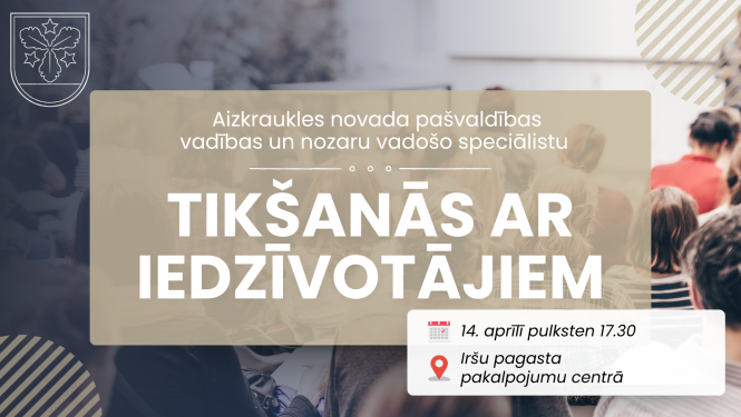 tikšanās ar iedzīvotājiem afiša