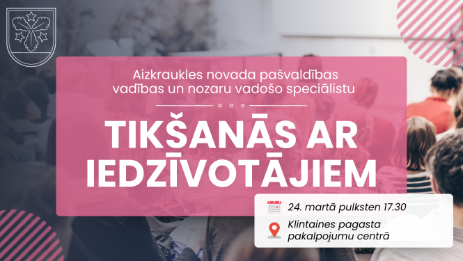 tikšanās ar iedzīvotājiem afiša