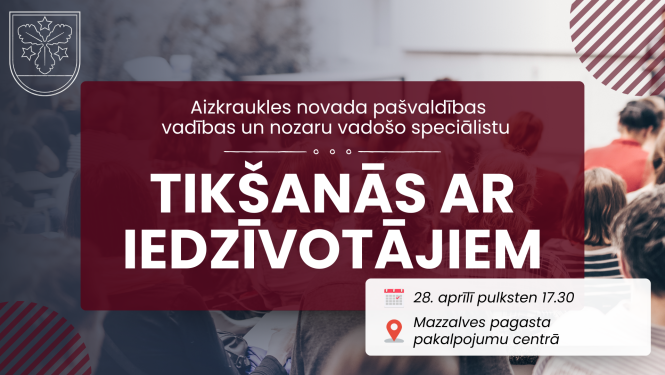 tikšanās ar iedzīvotājiem afiša