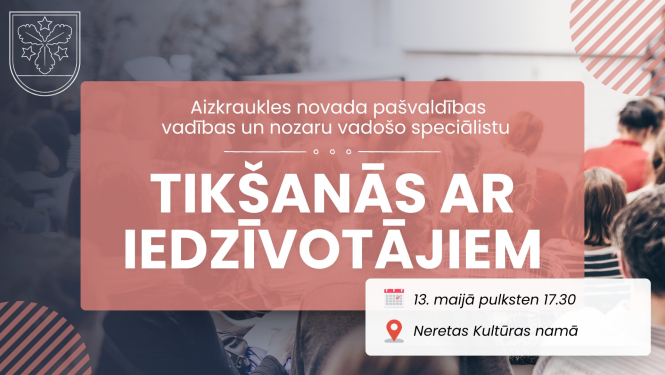 tikšanās ar iedzīvotājiem afiša