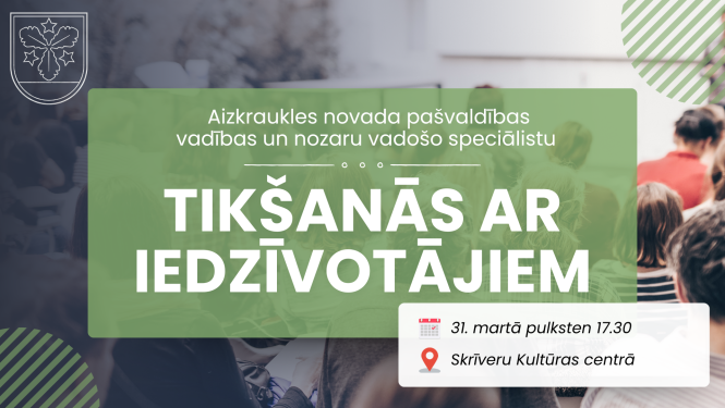 tikšanās ar iedzīvotājiem afiša