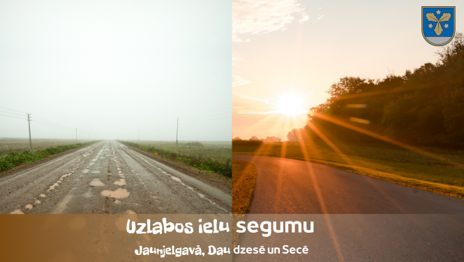 Uzlabos ielu segumu - Jaunjelgavā, Daudzesē un Secē
