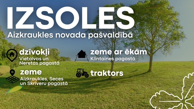 Izsoles jūnijā