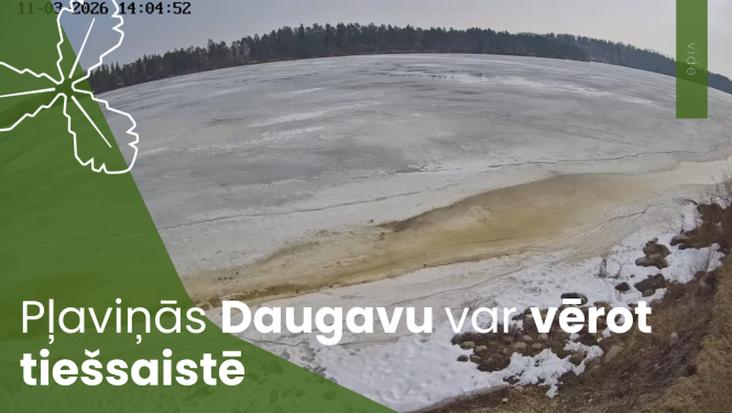 Daugavu varēs vērot tiešsaistē
