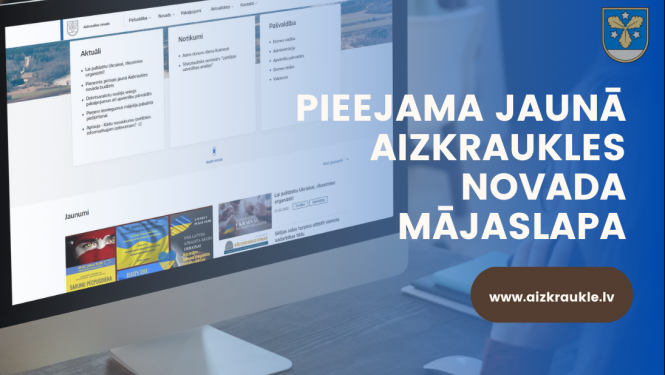 pieejama jaunā Aizkraukles novada mājaslapa