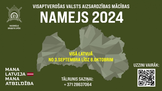 Latvijā norisinās aizsardzības mācības "Namejs 2024"