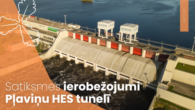 Noteikti satiksmes ierobežojumi HES tunelī