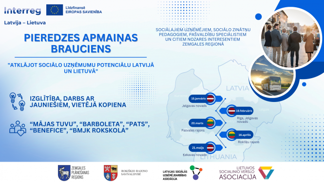 pieredzes apmaiņas brauciena piedāvājuma afiša