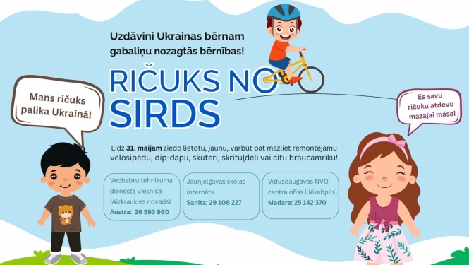 ziedo velosipēdu