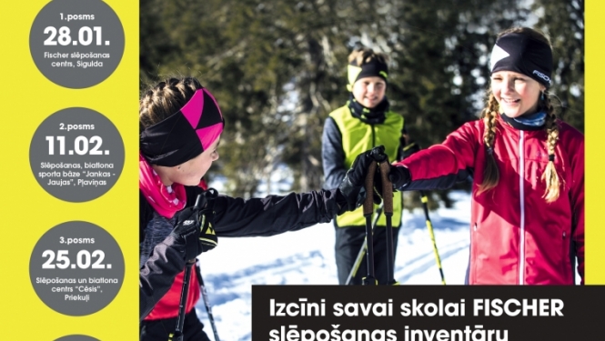 Ziemas skolēnu čempionāts distanču slēpošanā Latvijas skolu jaunatnei “S!-Fischer 2022”