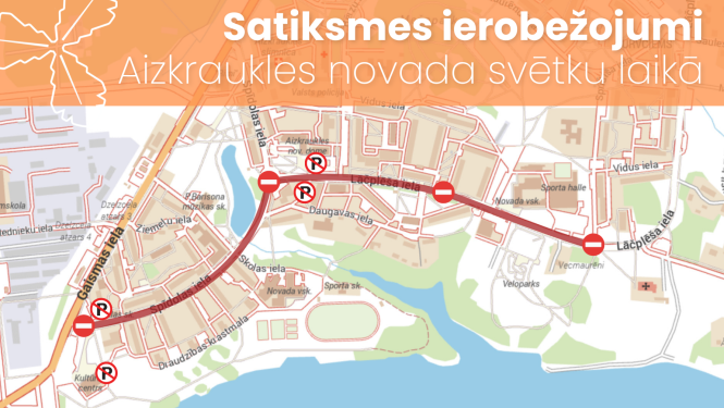 Satiksmes ierobežojumi Aizkraukles novada svētku laikā