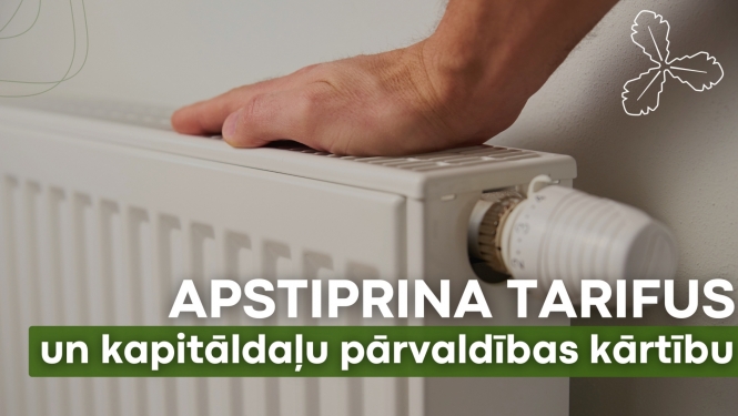 apstiprina tarifus