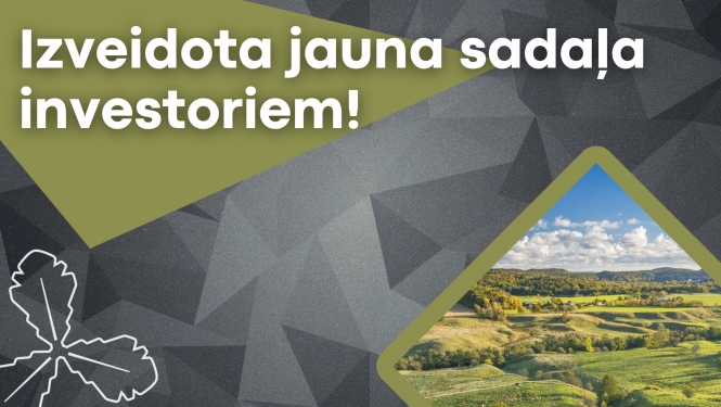 baneris par jaunizveidotu sadaļu tīmekļvietnē