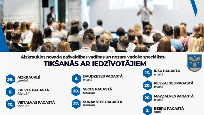 tikšanās ar iedzīvotājiem - afiša