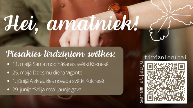 pieteikšanās amatnieku tirdziņiem