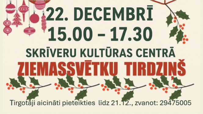 Ziemassvētku tirdziņš Skrīveros