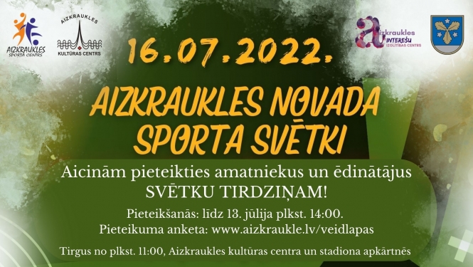 Aizkraukles novada sporta svetku tirdziņš