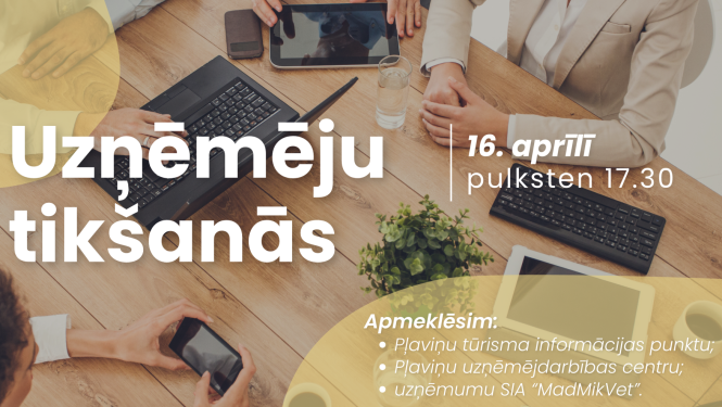 Uzņēmēju tikšanās baneris