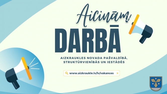 aicinām darbā