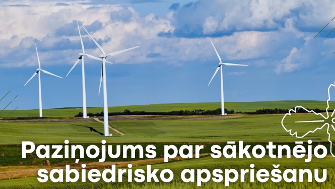 Paziņojums par sabiedrisko apspriešanu