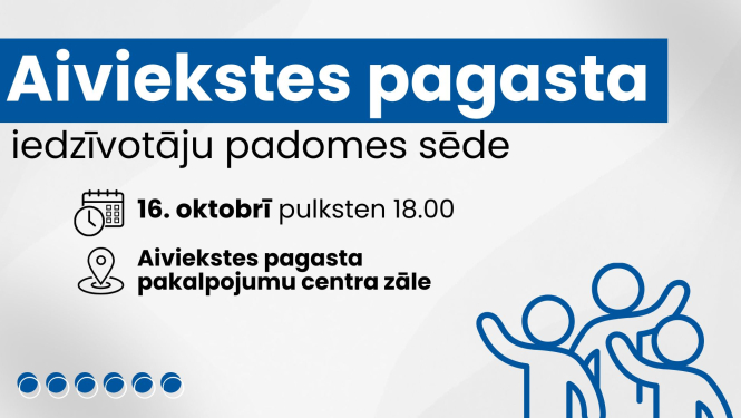 Iedzīvotāju padomes sapulces afiša