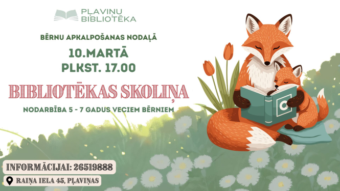 Lasīšanu veicinošas nodarbības 5-7 gadus veciem bērniem