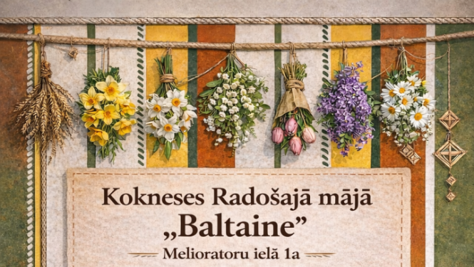Maija pasākumi Kokneses Radošajā mājā "Baltaine"