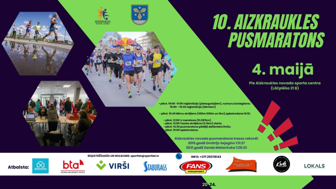 10. Aizkraukles pusmaratons