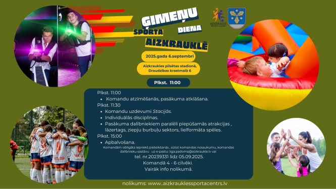 ģimenes sporta dienas afiša