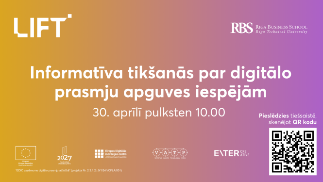 informatīvās tikšanās par prasmju apguvi afiša