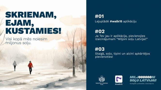 miljoni soļu Latvijai