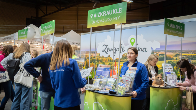 tūrisma stends izstādē Balttour 2026