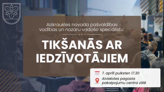 tikšanās ar iedzīvotājiem afiša