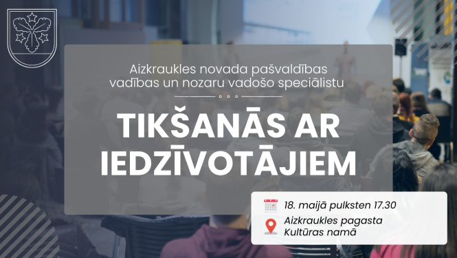 tikšanās ar iedzīvotājiem afiša