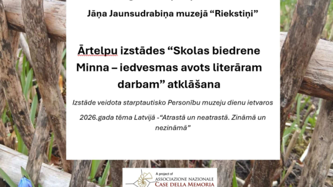 Izstāde “Skolas biedrene Minna – iedvesmas avots literāram darbam”