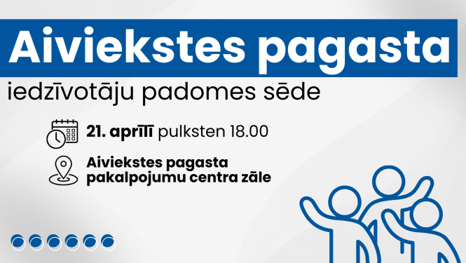 Iedzīvotāju padomes sapulces afiša