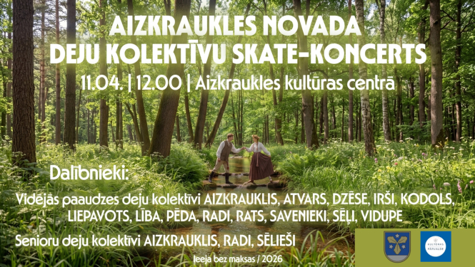 Aizkraukles novada deju kolektīvu skate-koncerts