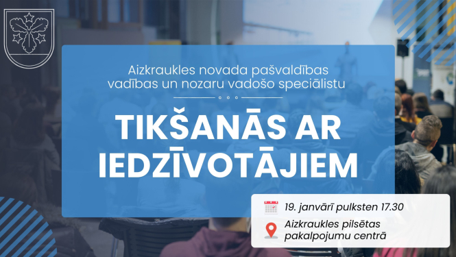 tikšanās ar iedzīvotājiem afiša