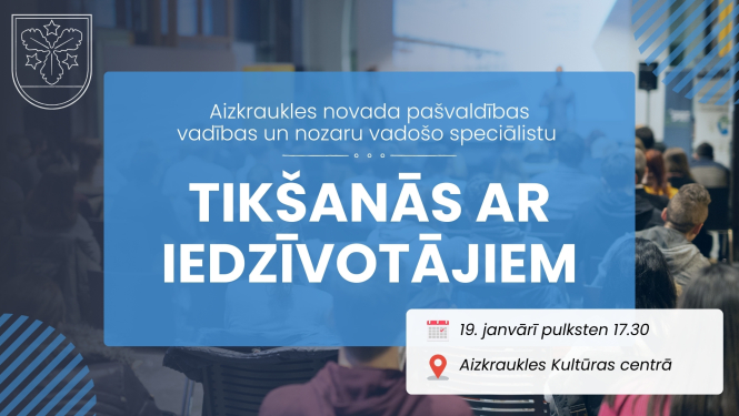 tikšanās ar iedzīvotājiem afiša