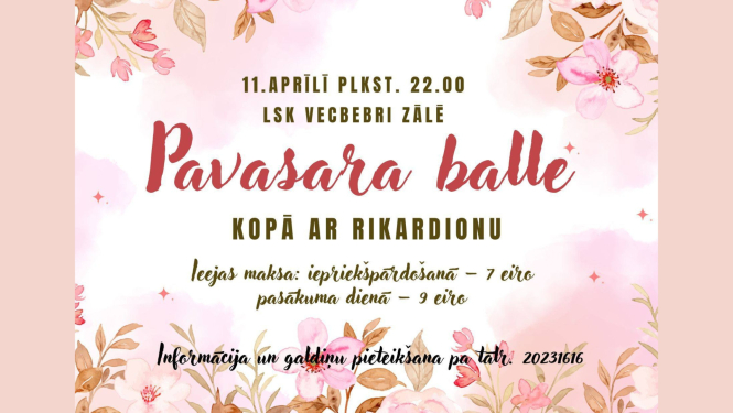 Pavasara balle kopā ar Rikardionu