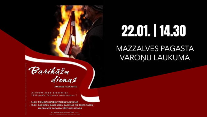 Barikāžu dienas atceres pasākums Mazzalvē