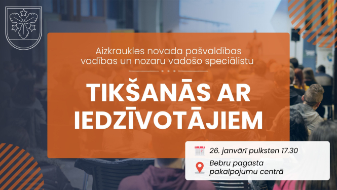 tikšanās ar iedzīvotājiem afiša