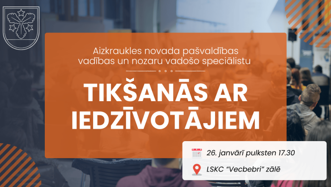 tikšanās ar iedzīvotājiem afiša