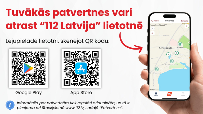 112 Latvija lietotnes baneris
