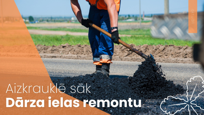 Aizkrauklē sāk Dārza ielas remontu