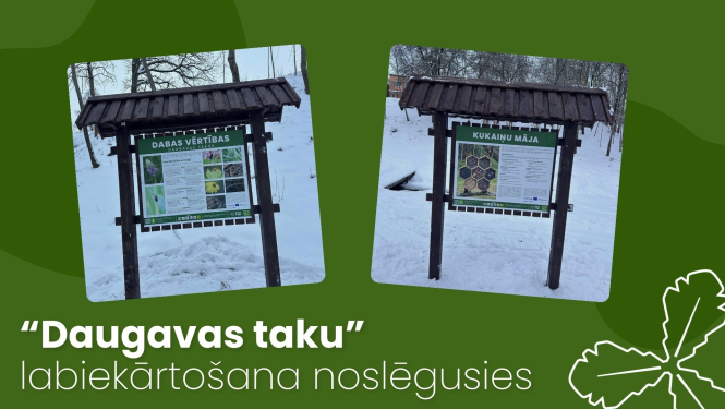 “Daugavas taku” labiekārtošana noslēgusies