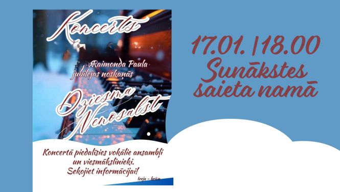 Koncerts Raimonda Paula jubilejas noskaņās “Dziesma nenosalst”