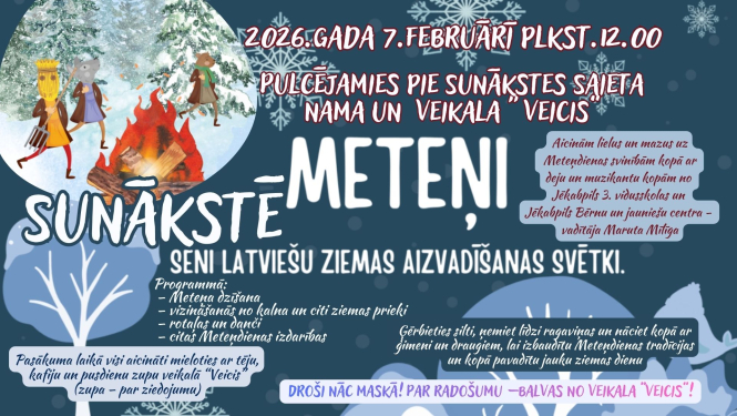 Meteņdienas svinības Sunākstē