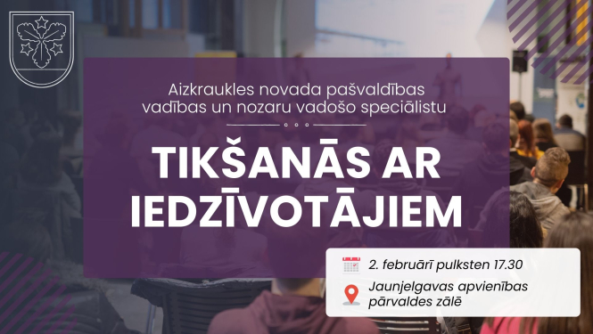 tikšanās ar iedzīvotājiem afiša