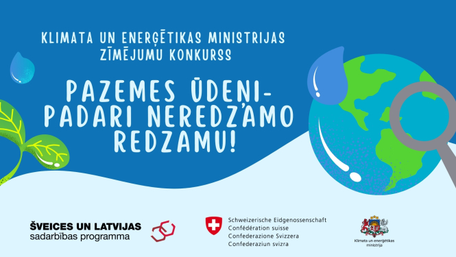Klimata un enerģētikas ministrijas zīmējuma konkursa afiša